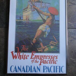 Orient Line Cruises - Canadian Pacific Steamships - Vintage Travel Frame Poster